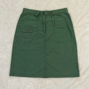 L.L. Bean Cargo Skirt Military Green/Olive